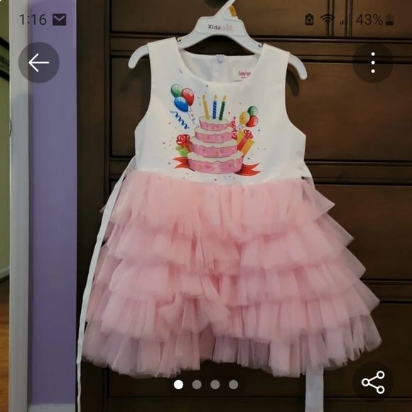 Kids birthday dress - Picture 2 of 4
